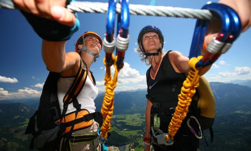 Many Kletterroutes in many differentculties await you in Ramsau.