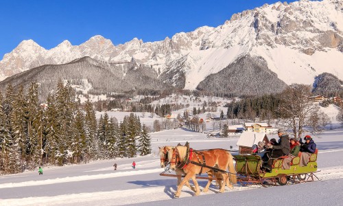 Pferdekutschenfahrt in Ramsau © Schladming-Dachstein Photo Austria Michael Simonlehner