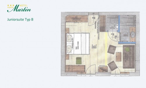 Zimmerskizze Juniorsuite B